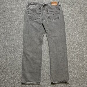 Levi's 501 Big E Gray Jeans‎ Men's 36x32 Vintage Straight Leg Button Fly
